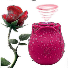 (Red)2024 Rose For Women Mini Massager Stress Relief 10 Modes