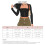 (Black L) Hook Eye Top Long Sleeve Panel Mesh Square Neck Slim Fit White M 5