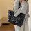 (Black One Size) Puffer Down Bag Padded Quilted Single Shoulder Champagne One Size 5