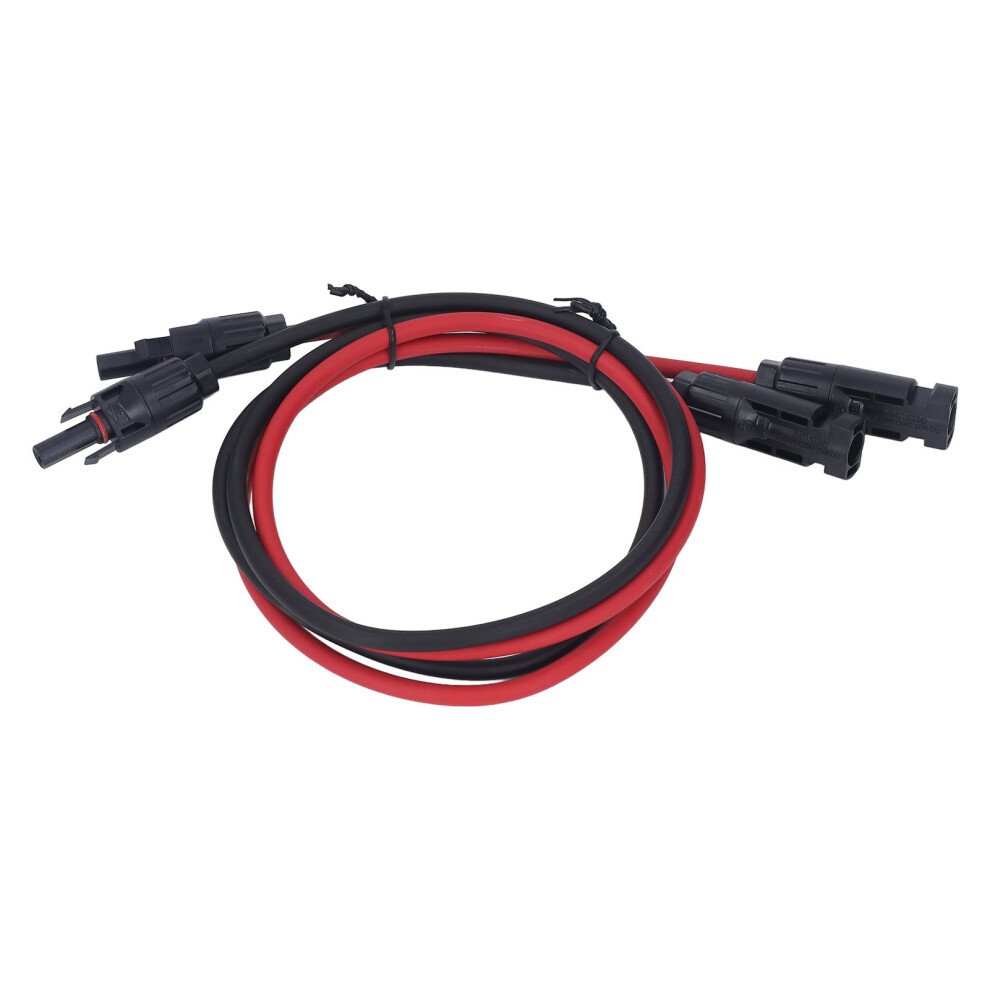 (1M / 3.3Ft) 2Pcs 12Awg 4Mmâ² Solar Panel Extension Cable Black Red 3M 1000Vdc 643505305623