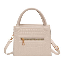 (Beige 7.9 X 6.7 X 3.9in) PU Leather Shoulder Bag Large Capacity Green 7.9x6.7x3.9in