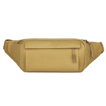 (Khaki Free Size) Multi Waist Pack Large Capacity Nylon Running OD Green