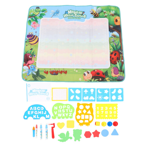 100x80cm Waterproof Doodle Mat Forest Animals Foldable