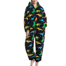 (Type 4 XL) Women Pajamas Cartoon Print Fleece Jumpsuit Soft Warm 3 S