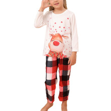 (Christmas Print KIDS 3-4Y) Christmas Pajamas Set Warm Soft Crewneck Baby 12-18M