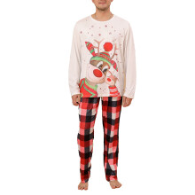 (Christmas Print MEN XXL) Christmas Pajamas Set Warm Soft Crewneck Baby 12-18M