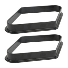 2Pcs Billiard Ball Rack 9 Balls Plastic Diamond Frame
