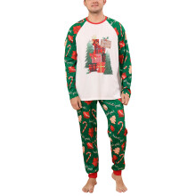 (Picture Color MEN XL) Family Pajamas Set Christmas Tree Print Long Sleeve Baby 6-9M