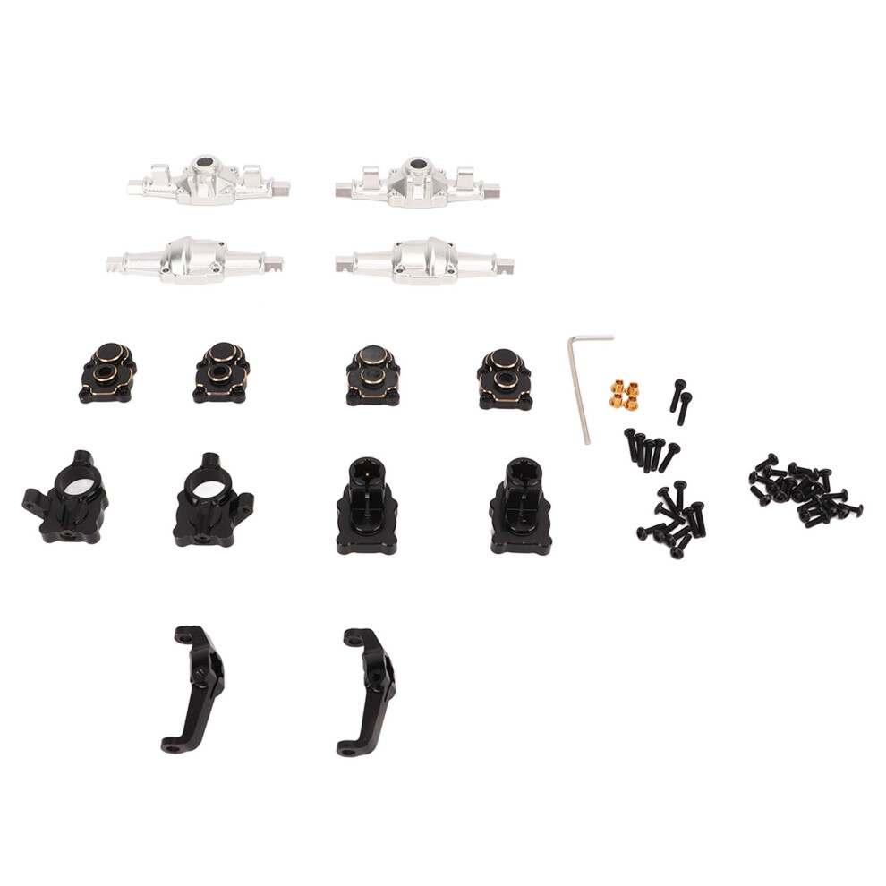 (Black) Front Rear Portal Housing Set Aluminium Brass Gold Rc 1/24 Crawler 643505310054
