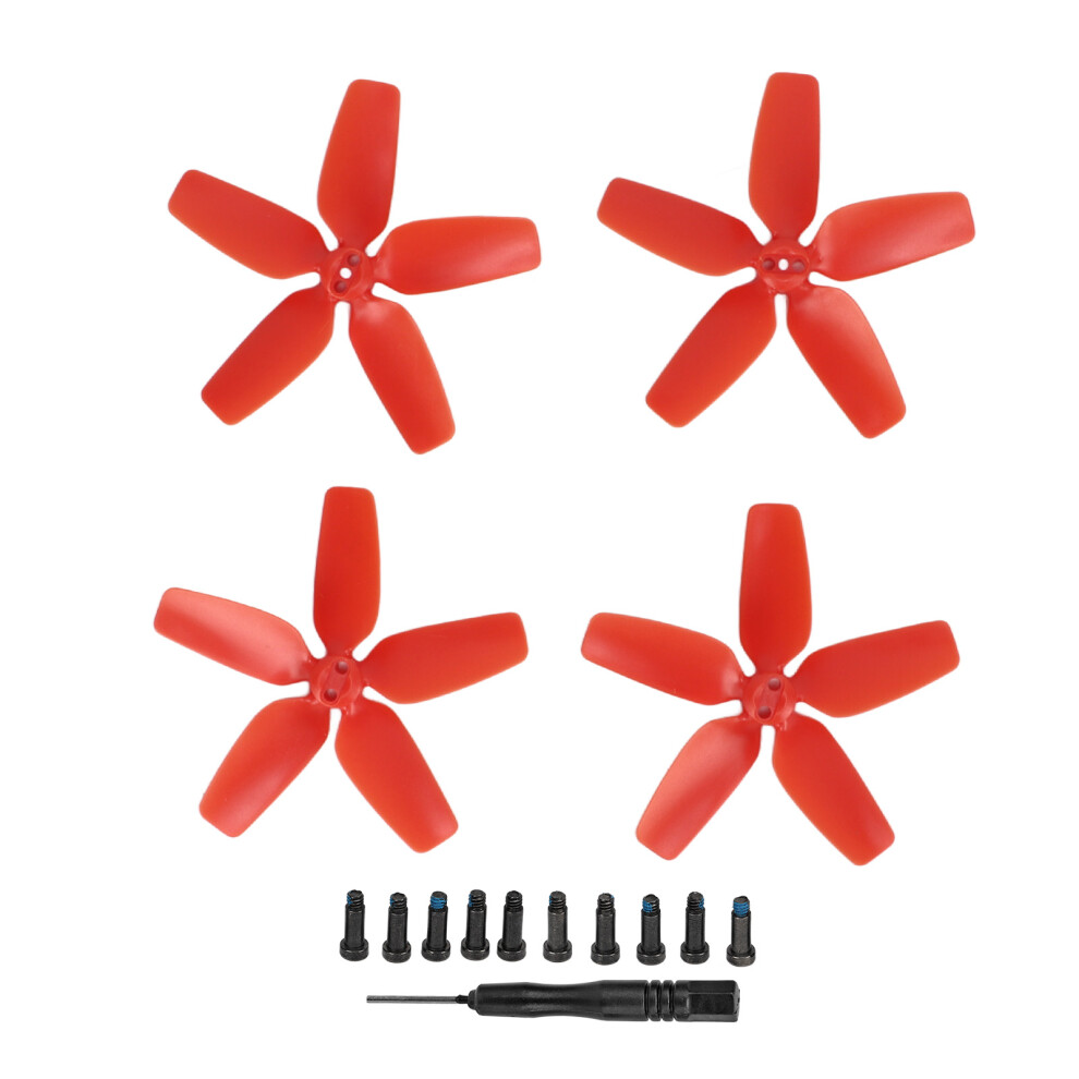 () 4Pcs Drone Propellers Pc Lightweight For Avata With Screwdriver Red/Orange 643505307559