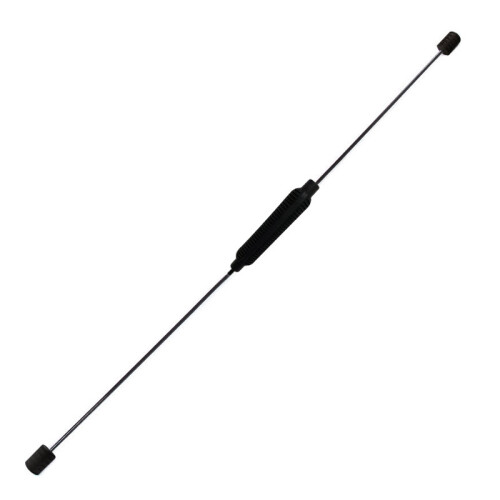 (Black) Elastic Fitness Bar Vibration Weighted Exercise Red