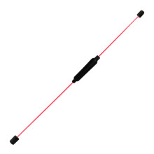(Red) Elastic Fitness Bar Vibration Weighted Exercise Red