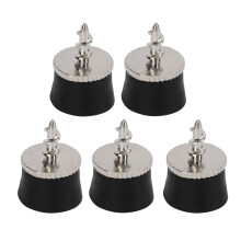 5 PCS Golf Ball Suction Cup Silicone Zinc Alloy Grabber