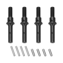 4Pcs Steel Front Rear Axle Shaft for FMS FCX24 1/24 RC Car