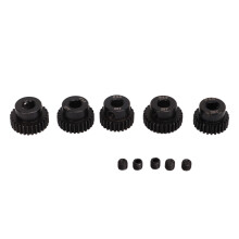 48DP Pinion Gear Set 5.0mm 25T-29T Black RC Motor Gear
