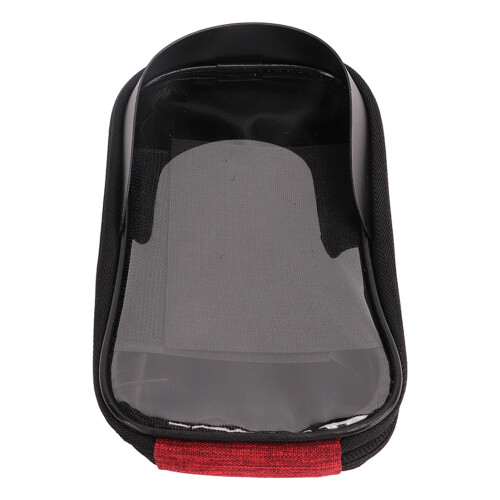 Bicycle Front Phone Mount Waterproof Handlebar Bag Red