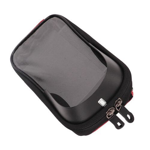Bicycle Front Phone Mount Waterproof Handlebar Bag Red 1