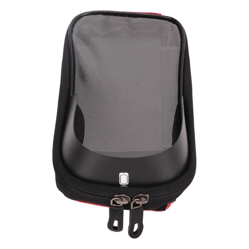 Bicycle Front Phone Mount Waterproof Handlebar Bag Red 2