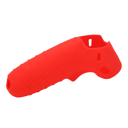 (Red) Drone Controller Rocker Cover Silicone Protector with Lanyard Red 1