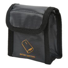 (for 2 Batteries) Explosion Proof Fireproof Nylon Battery Bag for DJI FPV Goggles 3