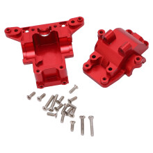 (Red) Universal Aluminum Gearbox Case for Traxxas LaTrax 1/18 RC Car Red
