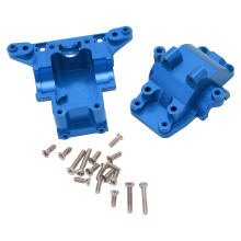 (Blue) Universal Aluminum Gearbox Case for Traxxas LaTrax 1/18 RC Car Red