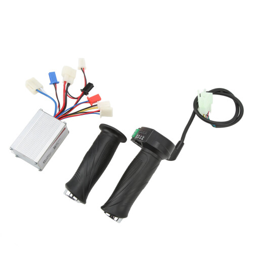 Brushed Motor Speed Controller Throttle Grip Set 12V 250W 1