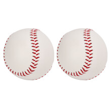Practice Softball PU Leather Hard Professional Training Baseball 2pcs