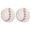 Practice Softball PU Leather Hard Professional Training Baseball 2pcs 1