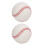 Practice Softball PU Leather Hard Professional Training Baseball 2pcs 2