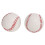 Practice Softball PU Leather Hard Professional Training Baseball 2pcs 3