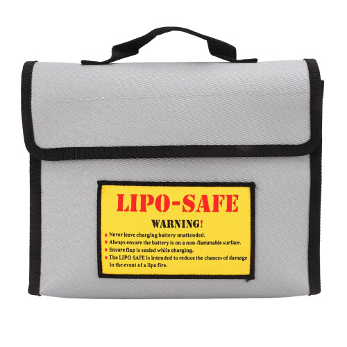 Battery Explosion Proof Bag Flame Retardant Fiber Gray Fireproof