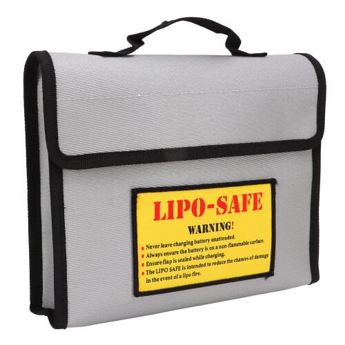 Battery Explosion Proof Bag Flame Retardant Fiber Gray Fireproof 2