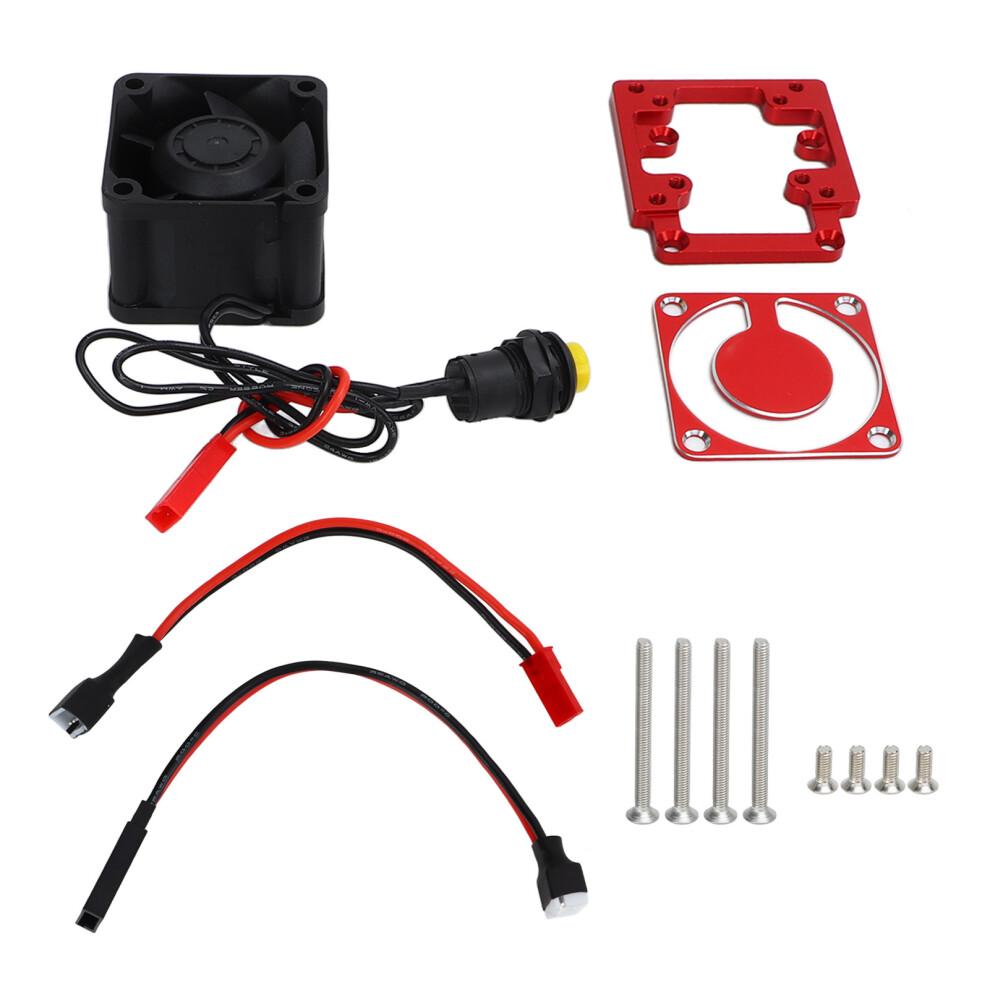 (Red) Aluminum Rc Motor Cooling Fan 4028 High Speed Traxxas 1/8 4Wd Sledge Red 643505320541