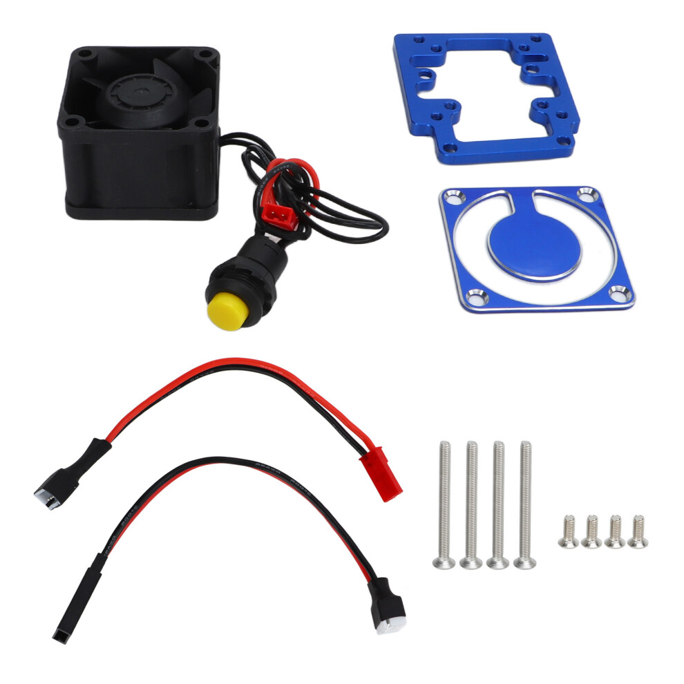 ( Blue) Aluminum Rc Motor Cooling Fan 4028 High Speed Traxxas 1/8 4Wd Sledge Dark/Blue 643505320565