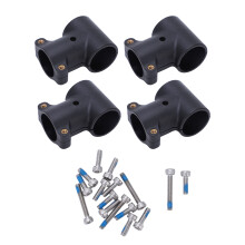 4Pcs Drone Tee Joint Nylon Aluminum Alloy 25mm Black for G420