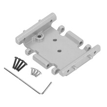 (Silver) Aluminum Alloy Medium Wave Box Chassis for ECX RGT FTX 1/24 Silver