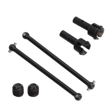 (Black) 2PCS RC Rear Drive Shaft 99mm Steel Rustproof Black