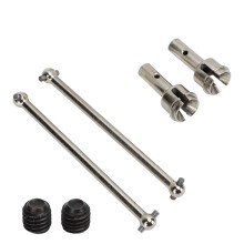 (Silver) 2PCS RC Rear Drive Shaft 99mm Steel Rustproof Black