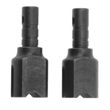 (Black) 2pcs RC Car Diff Cup Steel 1/7 1/8 Series Silver