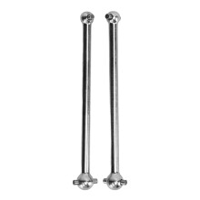 (Silver) 2pcs RC Rear Driveshaft Dogbones 92mm Steel High Strength Black