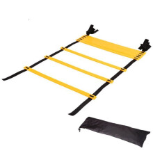 (4m / 13.12ft 8 Rung) Training Ladder Nylon Rope Adjustable 8m 16 Rung