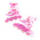 (S) Kinder verstellbare Inline-Skates Soft Roller Schuhe 3