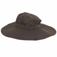 (OD Green) Fishing Hat UPF 50 UV Protection Adjustable Wide Brim Black