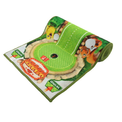 Golf Putting Mat Scale Nylon Polyester TPR Backing Portable
