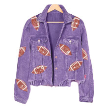 (Purple S) Women Turn Down Collar Jacket Warm Long Sleeve Coat Brown