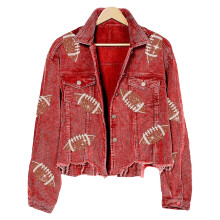 (Red S) Women Turn Down Collar Jacket Warm Long Sleeve Coat Brown