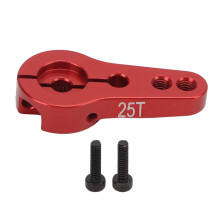 (Red) Aluminum Servo Horn 25T M3 Thread for AXI90075 AXI90104 AX90058 RC Car
