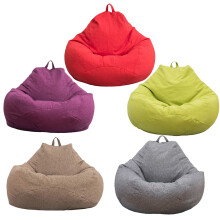 Große Sitzsack-Bezug für den Sessel, Farbe, einfaches Design, für den Innenbereich, gemütlicher Lounger-Bezug