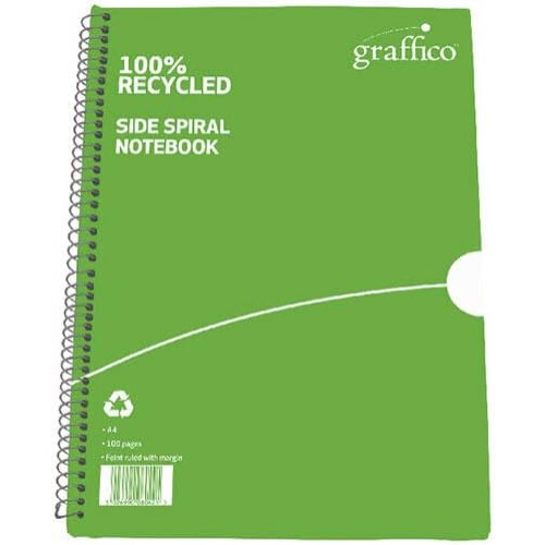 Graffico Wirebound Notebooks 100 Pages A4 10 Pack 1